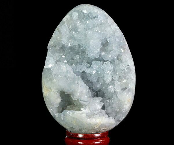 Crystal Filled Celestine (Celestite) Egg - Madagascar #66128